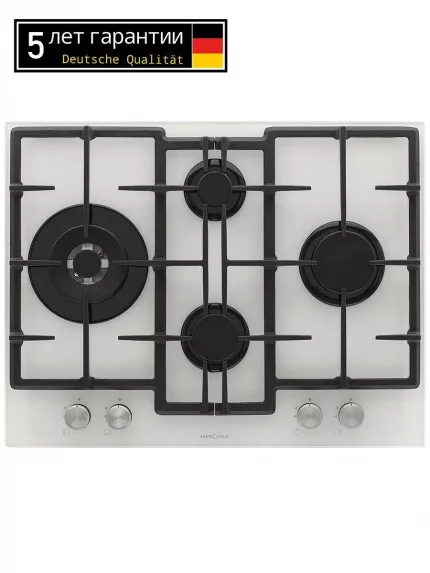 Газовая варочная панель Krona RITTER 67/60 WH независимая, белый