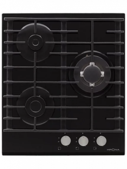 Газовая варочная поверхность Krona HAGEL 45 BL W черный