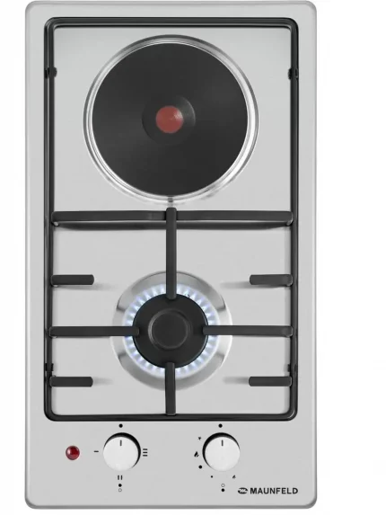 Комбинированная варочная панель (электрическая+газовая) Maunfeld EEHS.32.3ES.KG