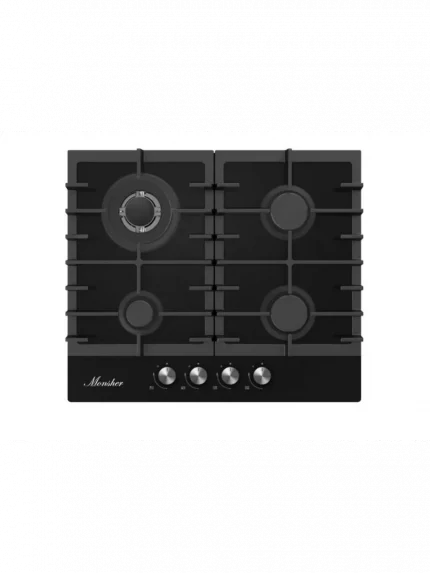 Газовая варочная панель встраиваемая Monsher MKFG 60 G-GFT черный