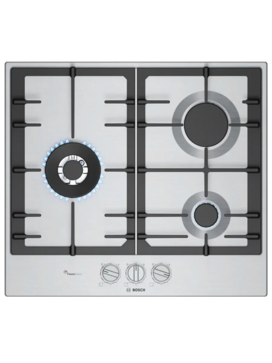 1 Газовая варочная панель Bosch PCC6A5I90 серебристый — изображение 1