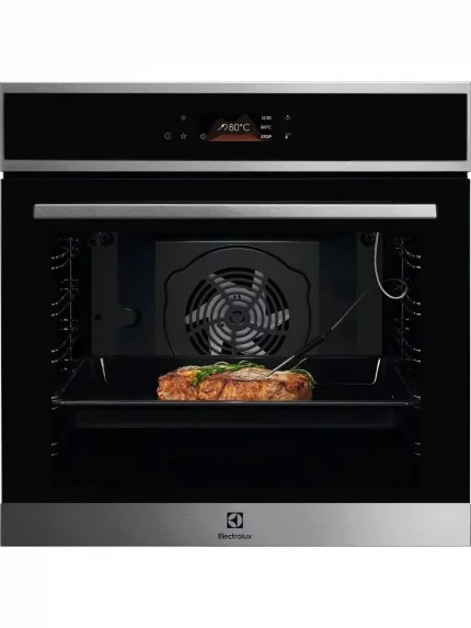 Духовой шкаф электрический Electrolux LOE8P39X с конвекцией, сенсорное управление,объем 72 л, 11 режимов, автопрограммы, очистка пиролитическая, 3 стекла в дверце, направляющие проволочные+Телескопические направляющие TR2LV, термощуп,нержавеющая сталь