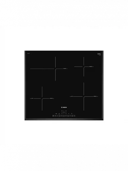 Индукционная варочная панель Bosch PIF651HC1E, 60 см, индукция, скошенные края, сенсорное управление, черный