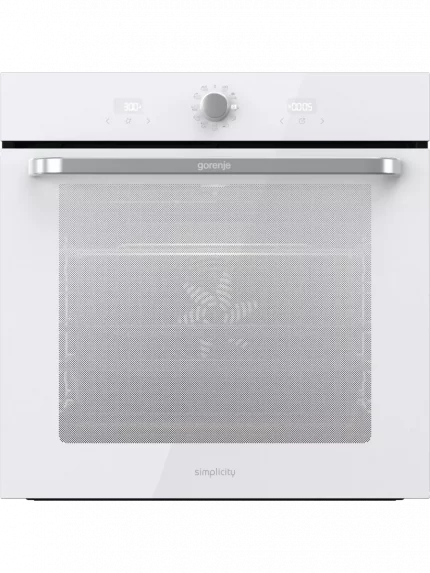 Электрическая духовка Gorenje BOS67371SYW 60 см, 77 л, Коллекция: Simplicity, Очистка паром AquaClean, 12 режимов, белый