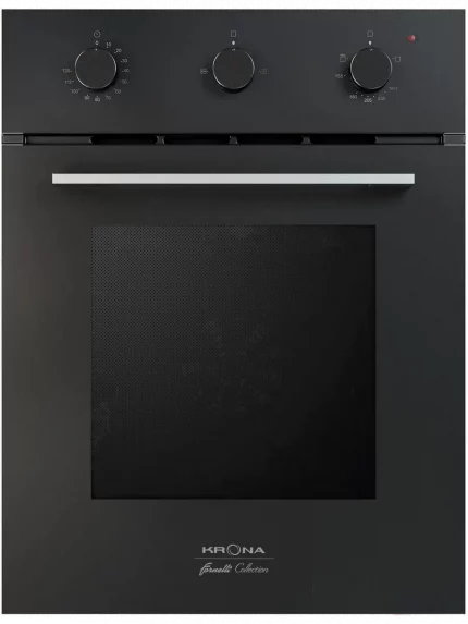 Духовой шкаф газовый Krona STRETTO 45 BL черный