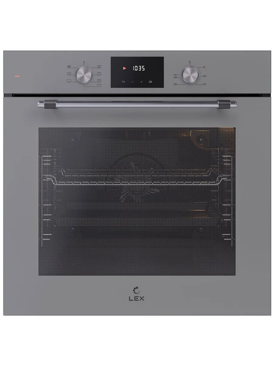 1 Духовой шкаф электрический LEX EDP 671 GR MAX, встраиваемый, серый — изображение 1