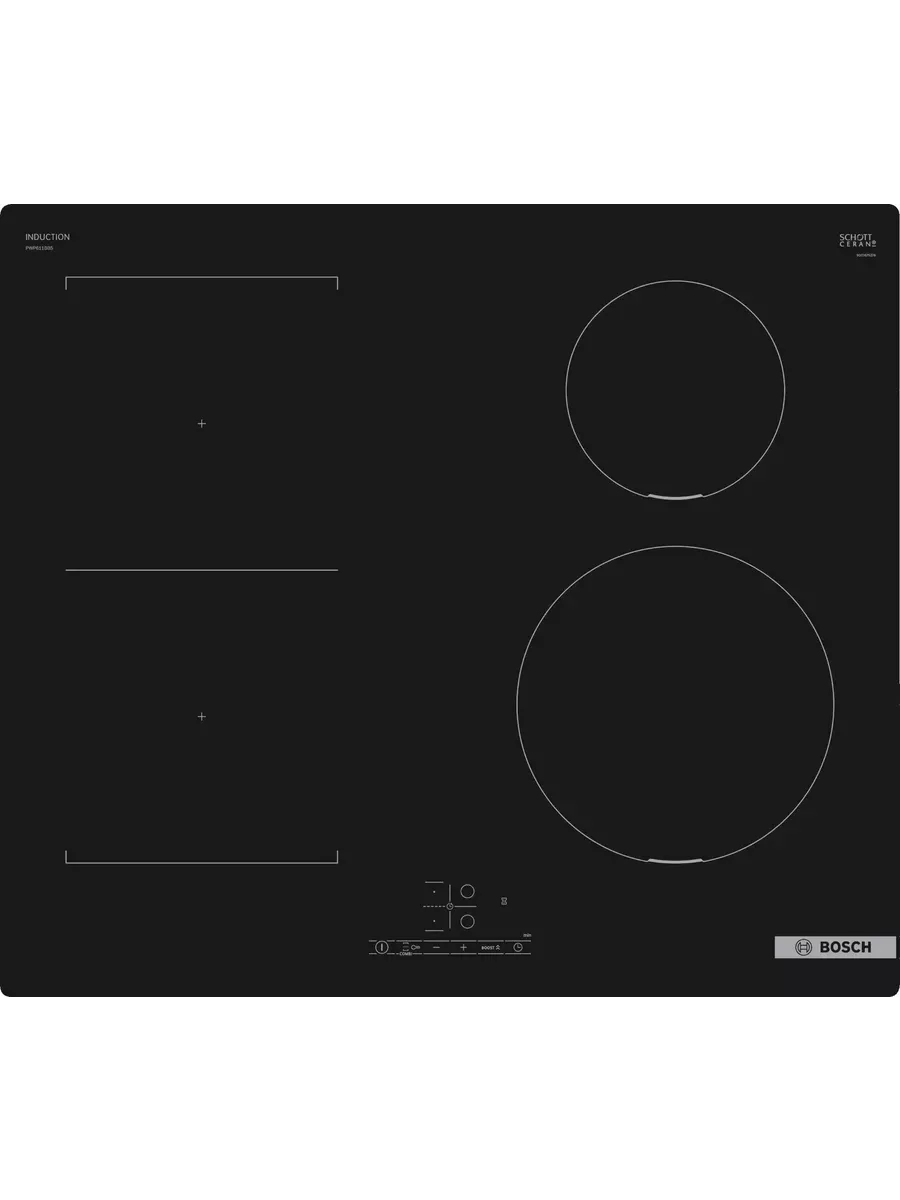 1 Индукционная варочная панель Bosch PWP611BB5E черный — изображение 1