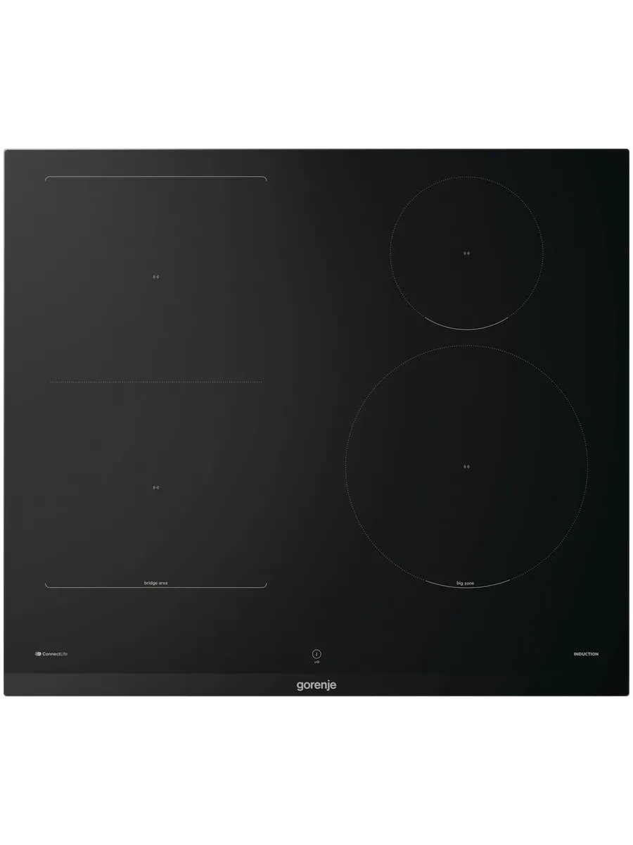 1 Варочная панель Gorenje, 60 см, индукция, 4 зоны нагрева, слайдерное управление, таймер, функция Bridge, функция PowerBoost, автопрограммы, автоопределение посуды, StableHeat, защита от детей, черный — изображение 1