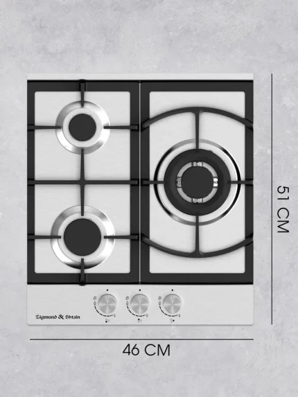 Газовая варочная панель Zigmund & Shtain G 14.4 S независимая, нержавеющая сталь