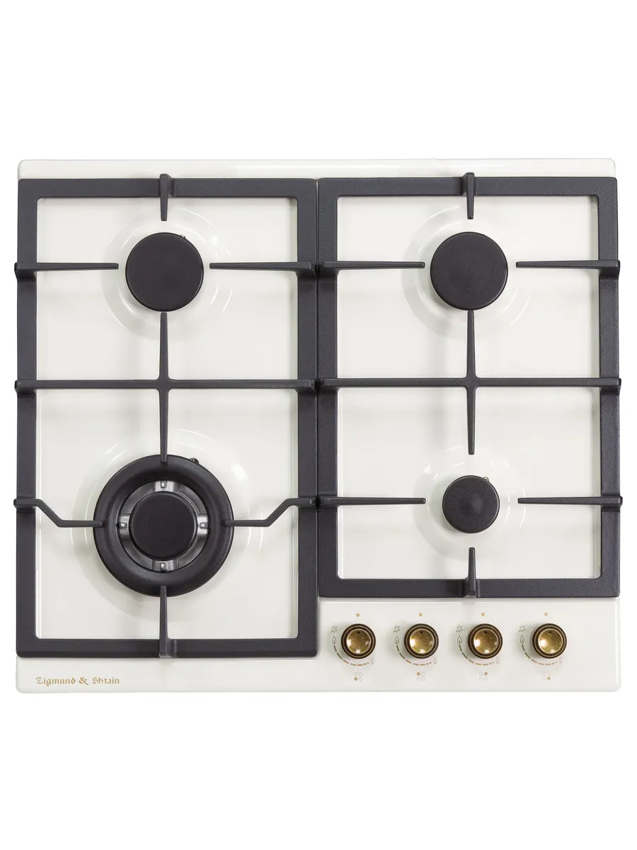 10 Газовая варочная панель Zigmund & Shtain G 16.6 X независимая, бежевый — изображение 1