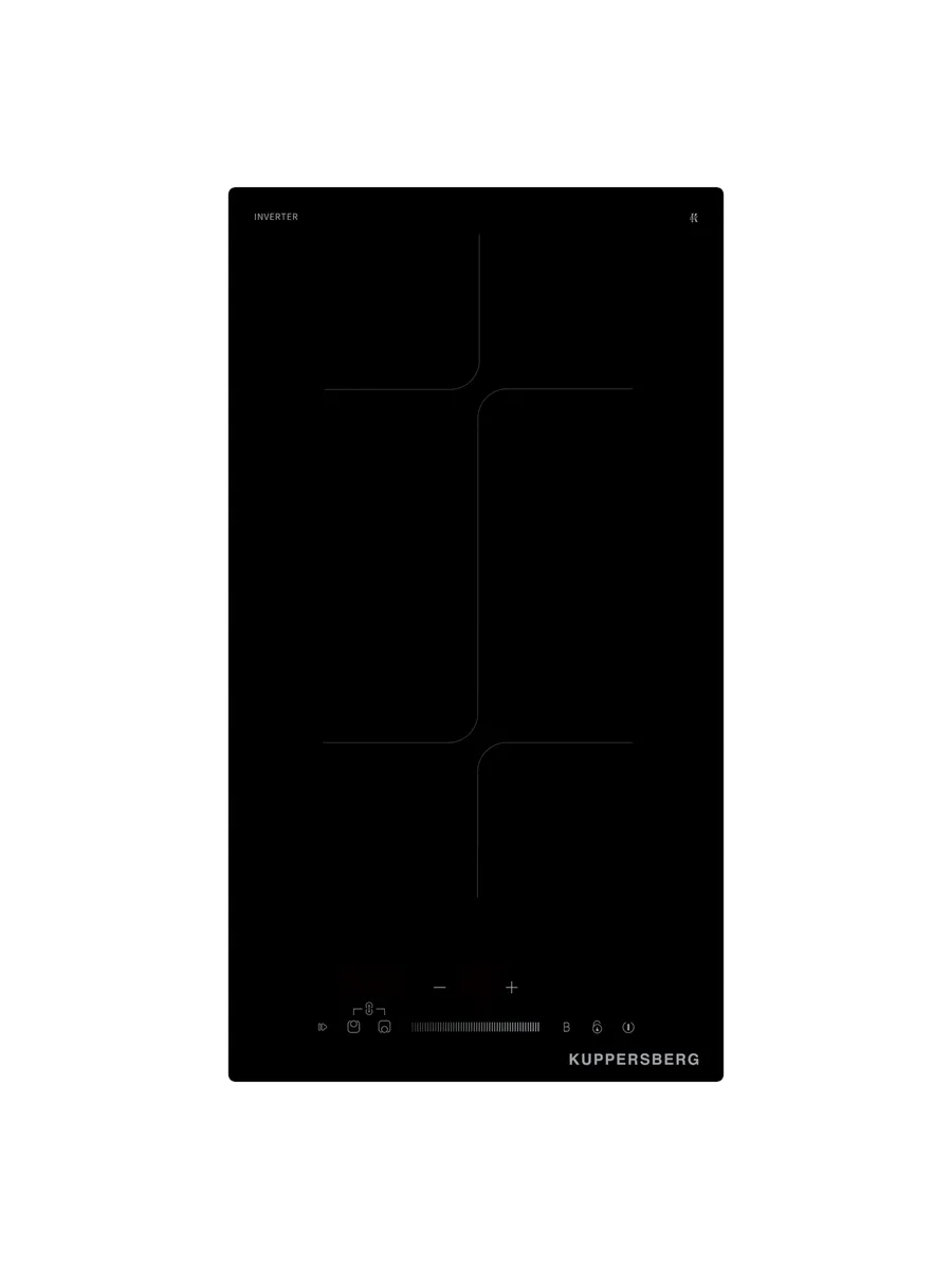 10 Индукционная варочная панель Kuppersberg ICI 316, 30 см, индукция, High-Tech, inverter, прямой край, 9 уровней мощности, бустер, Stop and Go, Flexi-zone, автоматическое отключение, таймер, индикатор остаточного тепла, сенсорное/слайдерное управление, черный — изображение 1