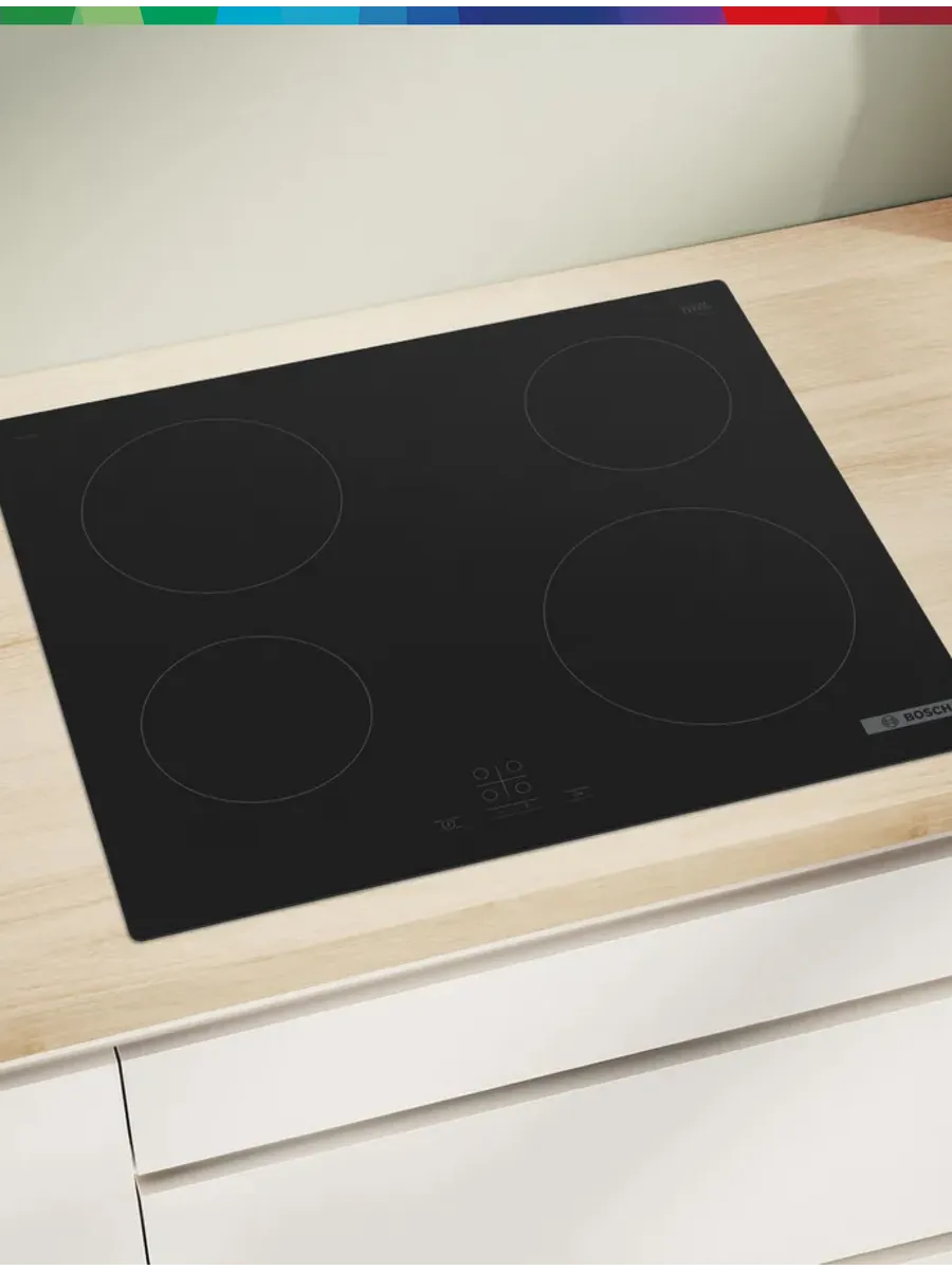 10 Варочная панель Bosch PKE611BA2E черный — изображение 1