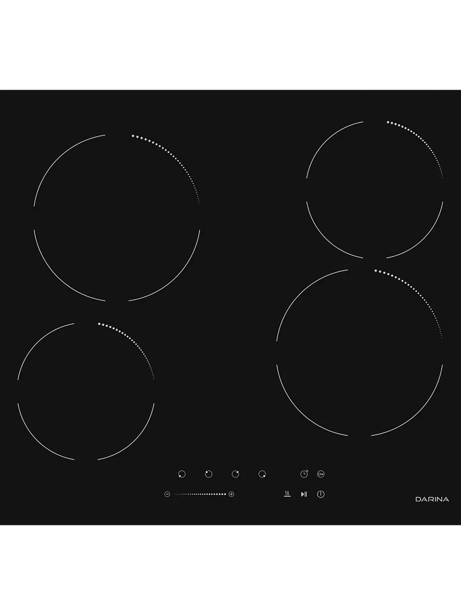 2 Варочная панель Darina 6Р Е 323 B черный — изображение 1