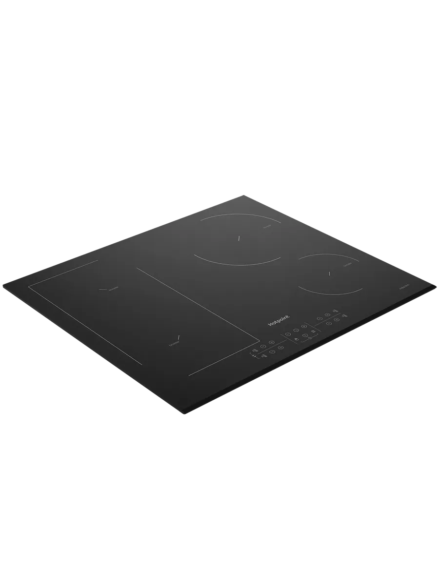 2 Индукционная варочная панель Hotpoint HB 1560B BF, независимая, черный — изображение 1