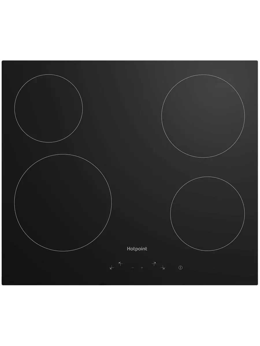 2 Электрическая варочная панель Hotpoint HR 6T1 C, независимая, черный — изображение 1