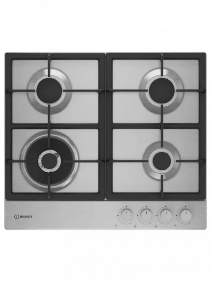 Газовая варочная панель Indesit THPM 642 W/IX/I, нержавеющая сталь