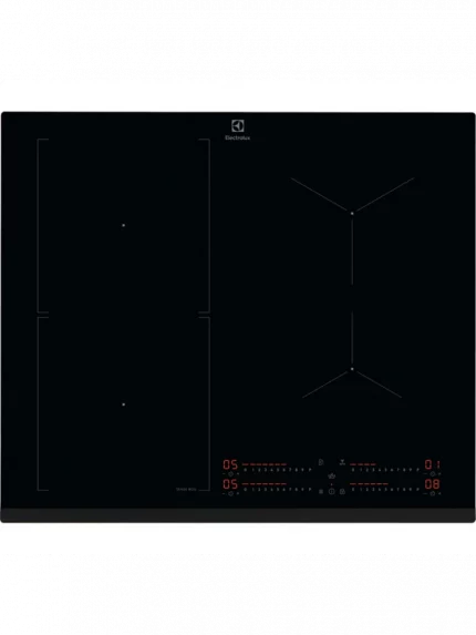 Индукционная варочная панель Electrolux CIS62450 на 4 конфорки, сенсорный слайдер DirectAccess, SenseCookBoil,Stop&Go, PowerBoost и Bridge, мощность: 7.8-11.7 кВт, независимая установка, размеры (ШхГ): 59x52 см,
