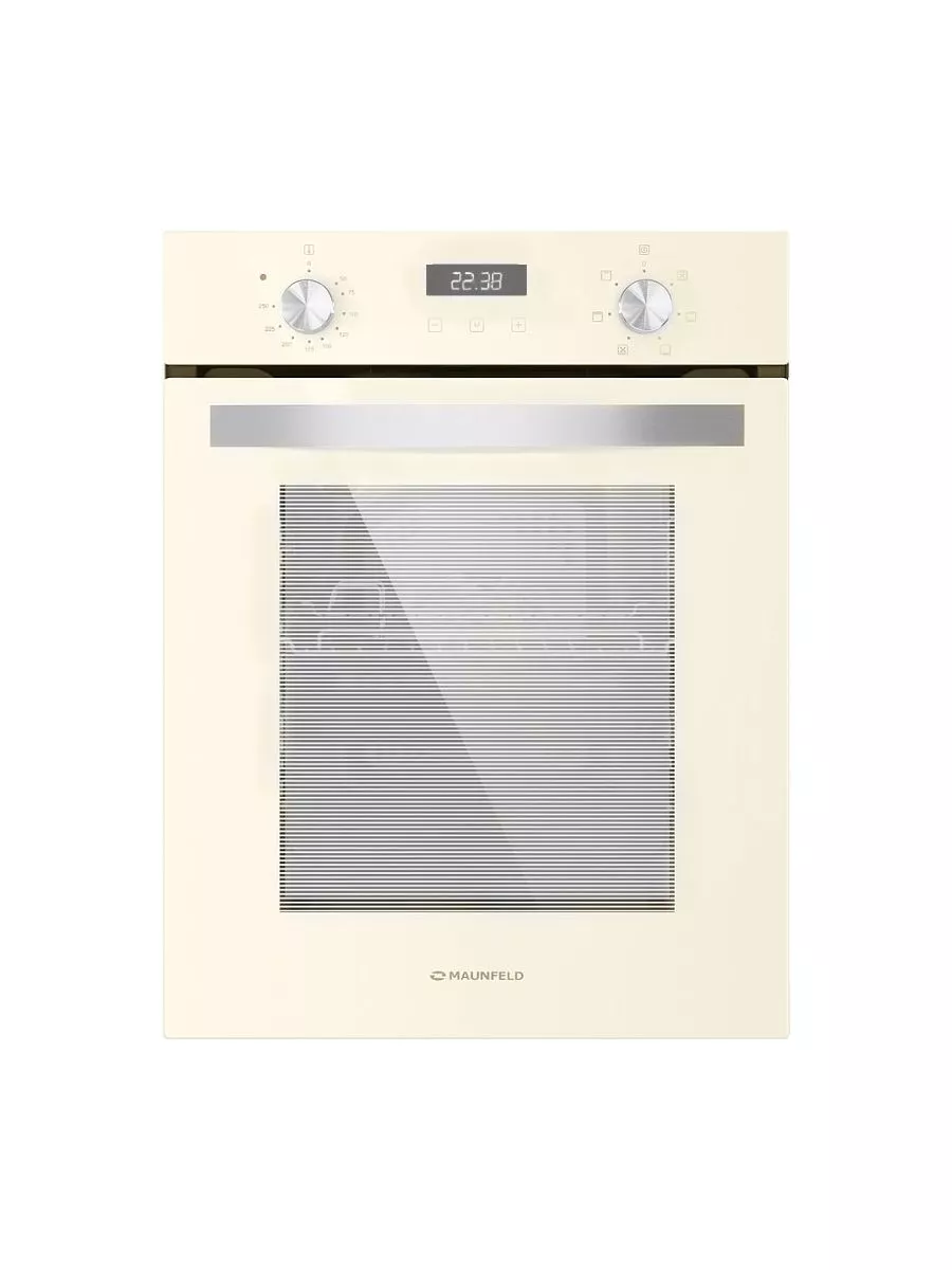 2 Шкаф духовой электрический Maunfeld EOEM516BG, 45 см, 51 л, бежевый, встраиваемый — изображение 1