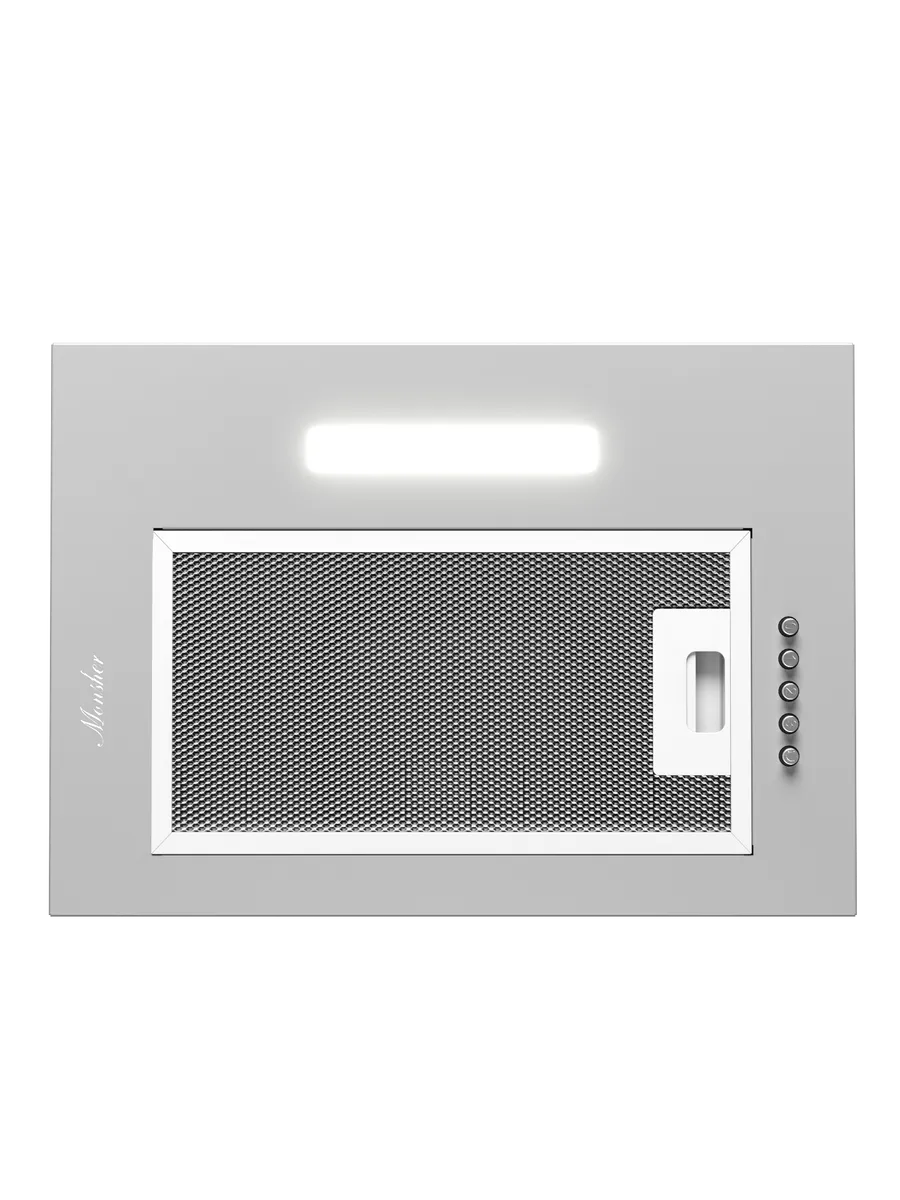 4 Вытяжка встраиваемая Monsher Angers 40 Acier серебристый, 40 см, 800 куб. м/ч, 45 дБ — изображение 1