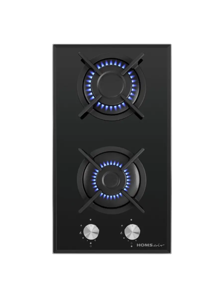 5 Газовая варочная панель HOMSair HGG321BK независимая, черный — изображение 1