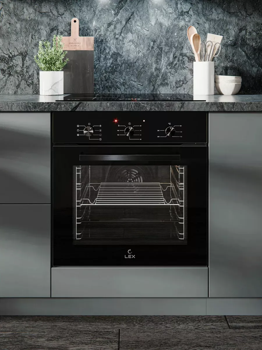 5 Духовой шкаф электрический LEX EDM 073 BBL черный — изображение 1