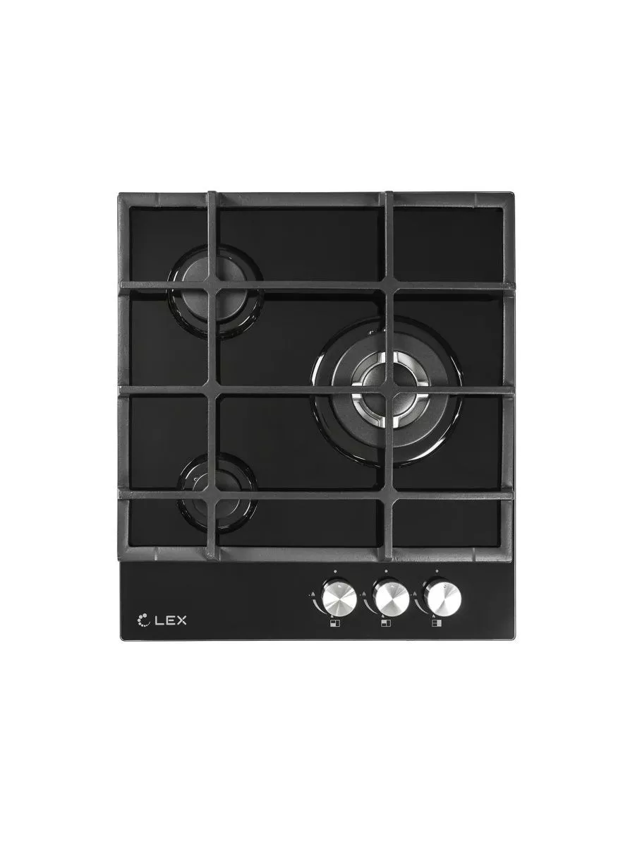 6 Газовая варочная панель LEX GVG 431 BL черный — изображение 1