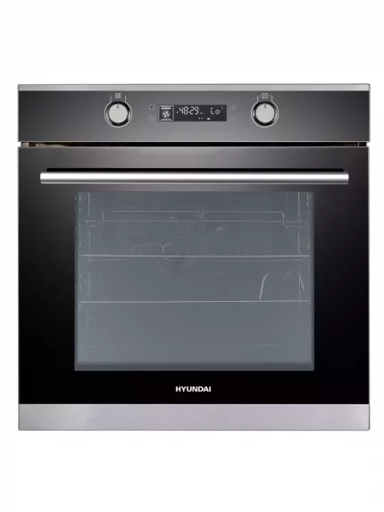 Духовой шкаф электрический Hyundai HEO 6648 IX серебристый/черный, встраиваемый