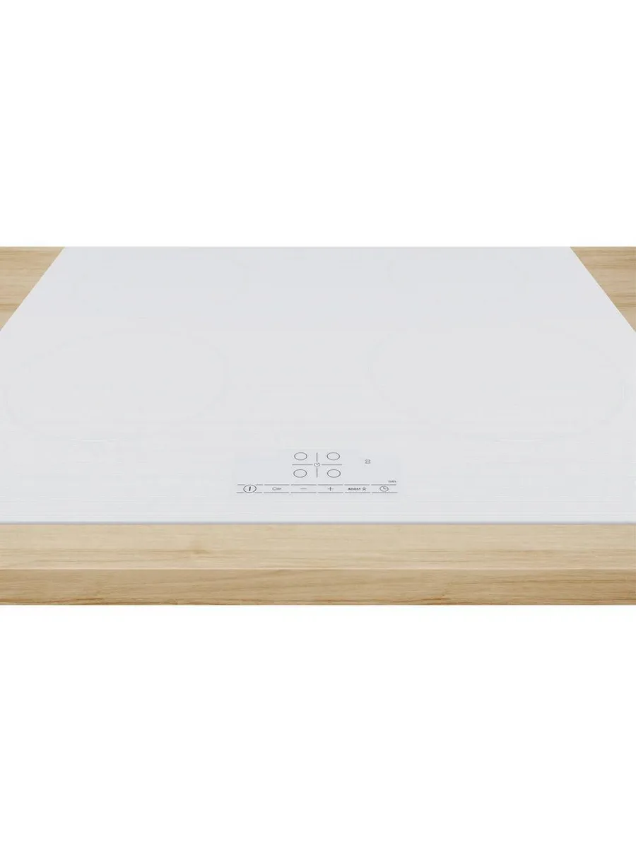 6 Индукционная варочная панель Bosch PUE612BB1J, 60 см, индукция,сенсорное управление, белый — изображение 1