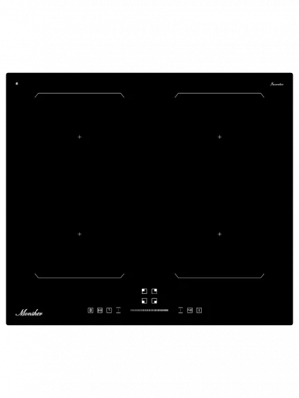 Индукционная варочная панель Monsher MHI 6026, 60 см, индукция, High-Tech, inverter, 9 уровней мощности, бустер, Stop and Go, автоматическое отключение, таймер, индикатор остаточного тепла, сенсорное/слайдерное управление, черный