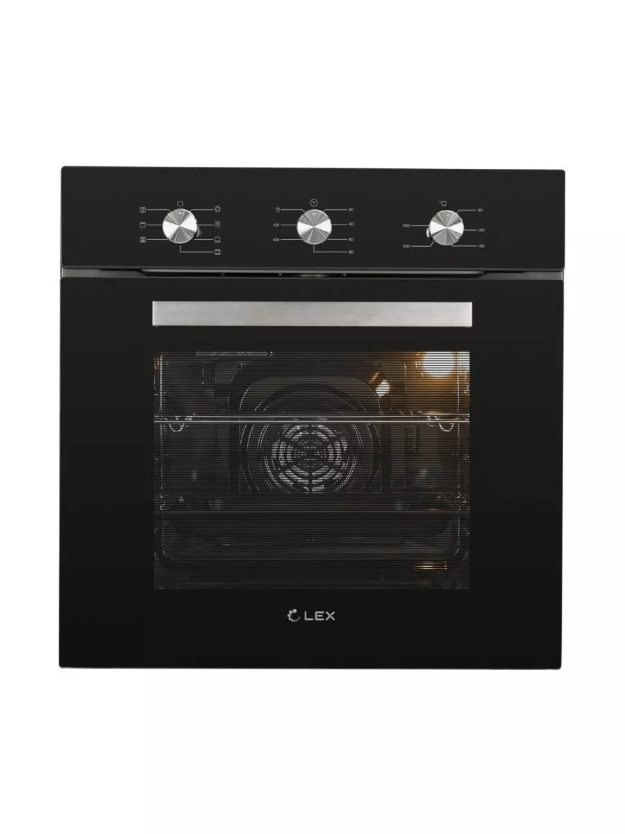 7 Духовой шкаф электрический встраиваемый LEX EDM 073 BL черный — изображение 1
