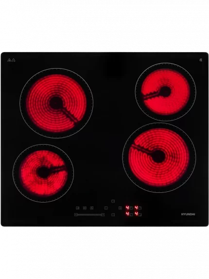 Электрическая варочная панель Hyundai HHE 6451 BG Hi-Light, независимая, черный