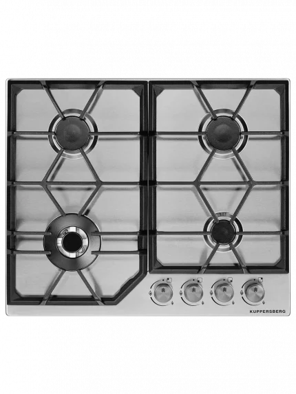 Встраиваемые газовые панели Kuppersberg FS 62 X, 4 конфорки, нерж. сталь