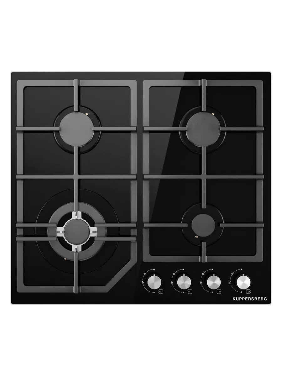 7 Газовая варочная панель Kuppersberg TG 68 B черный — изображение 1