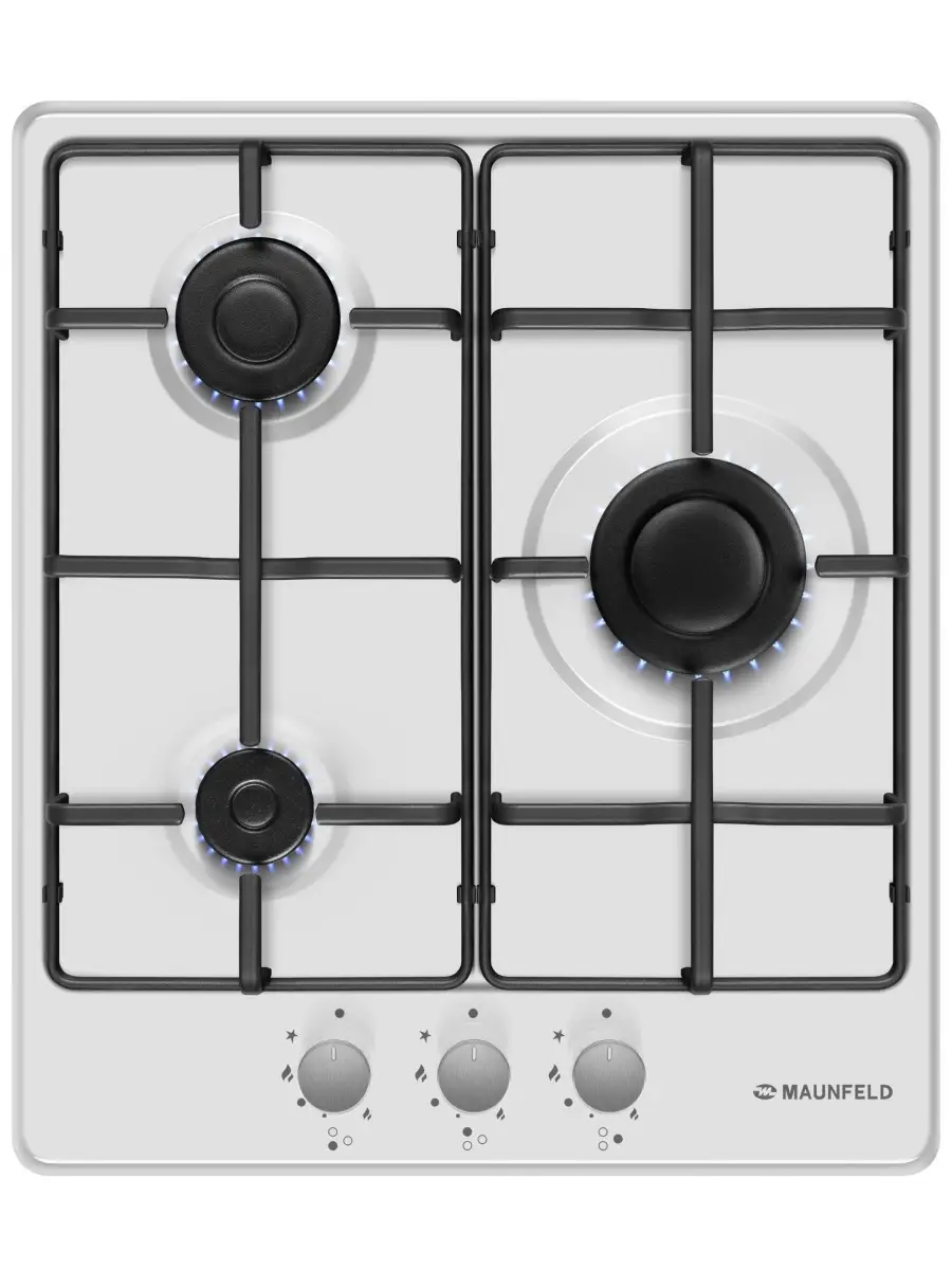 7 Газовая варочная панель Maunfeld EGHE.43.3STS-EW — изображение 1