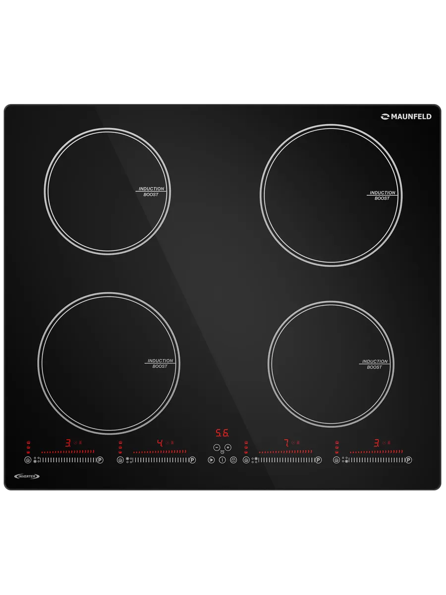 7 Индукционная варочная панель Maunfeld CVI594SBK Inverter — изображение 1