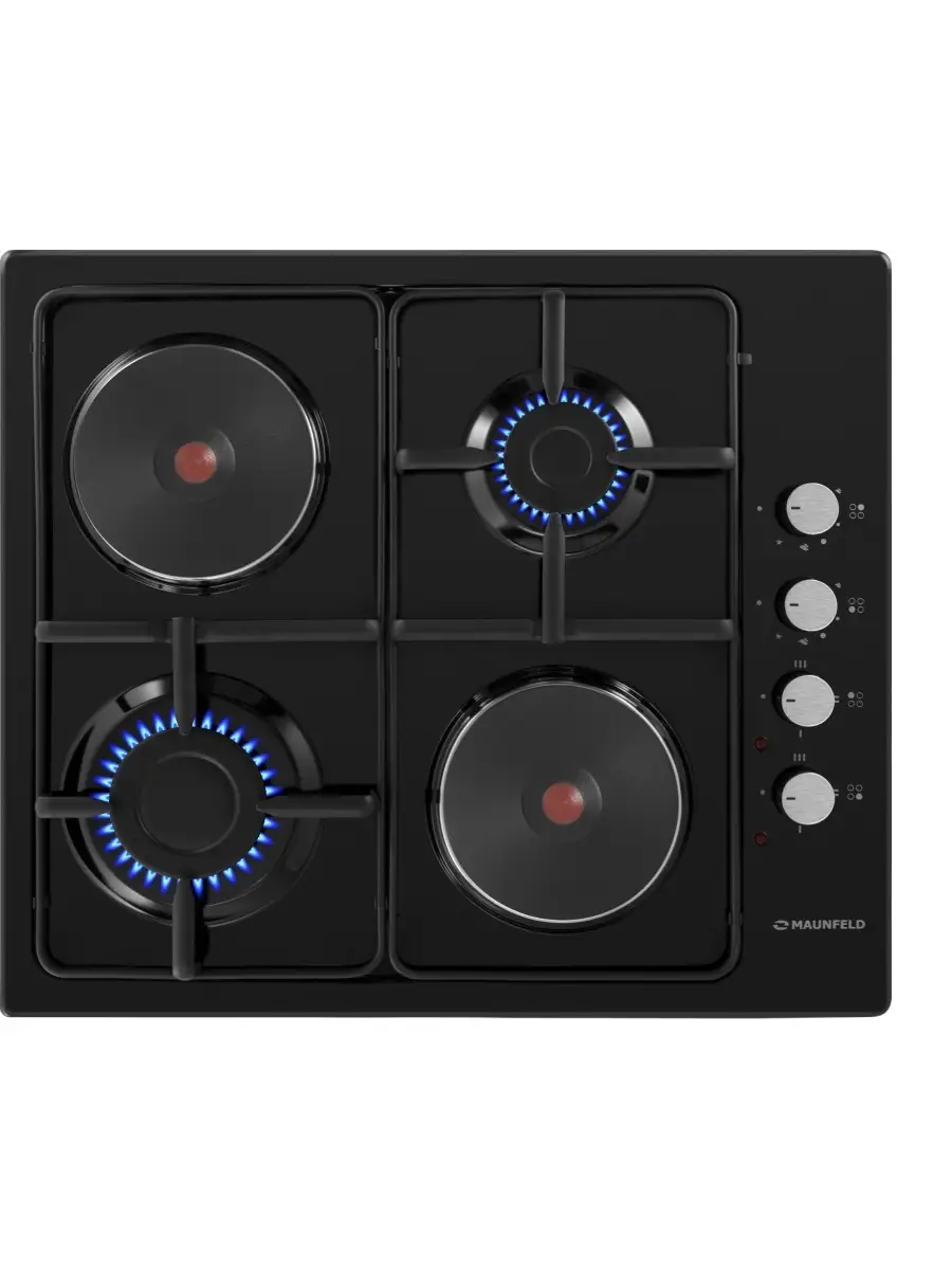 8 Комбинированная варочная панель Maunfeld EEHE.64.5EB/KG — изображение 1