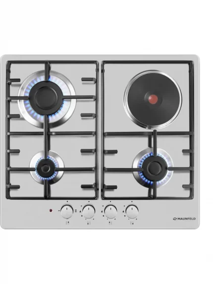 Комбинированная варочная панель (электрическая+газовая) Maunfeld EEHS.64.3CS/KG