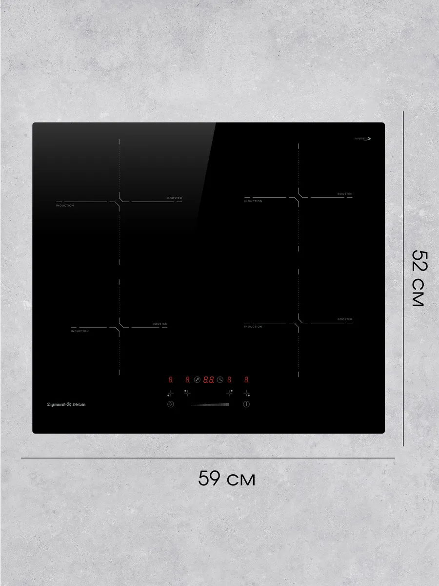 8 Индукционная варочная панель Zigmund & Shtain CI 60.6 B черный — изображение 1