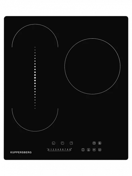 Встраиваемые электрические панели Kuppersberg ECO 411 45 см, стеклокерамика, Hi-Light, черный