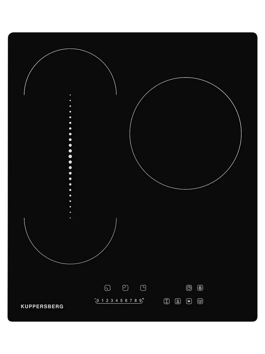 8 Встраиваемые электрические панели Kuppersberg ECO 411 45 см, стеклокерамика, Hi-Light, черный — изображение 1