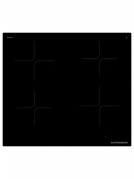 Индукционная варочная панель Kuppersberg ICI 605, индукционная, inverter, High-Tech, 60 см, пауза, таймер, блокировка панели управления, автоматическое отключение, бустер, 9 уровней мощности, прямые края, индикация остаточного тепла, сенсорное управление/invisible, черный