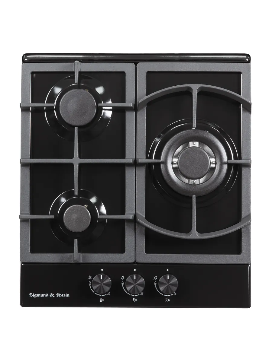 9 Газовая варочная панель Zigmund & Shtain G 14.4 B независимая, черный — изображение 1