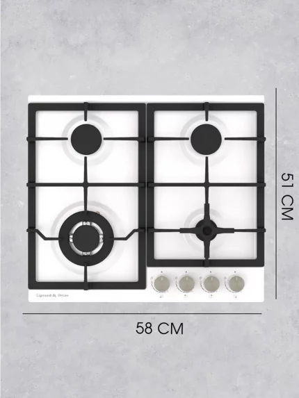 Газовая варочная панель Zigmund & Shtain G 14.6 W независимая, белый