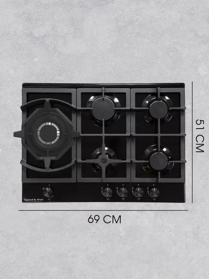 Газовая варочная панель Zigmund & Shtain G 14.7 B независимая, черный