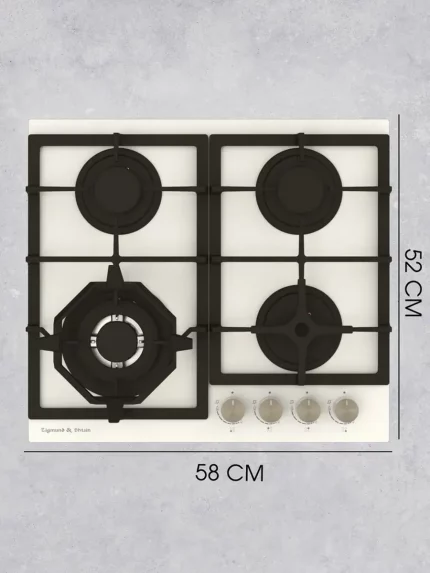 Газовая варочная панель Zigmund & Shtain M 26.6 I независимая, бежевый