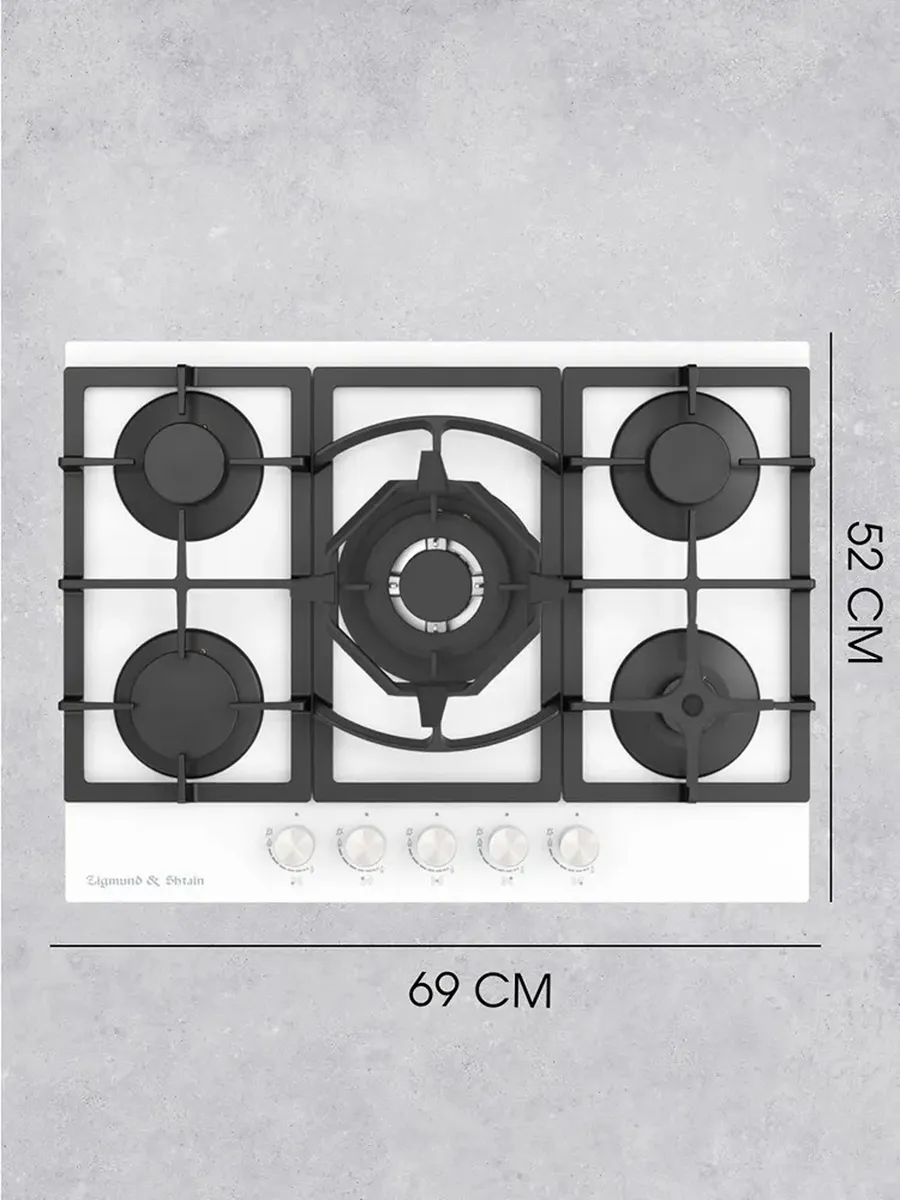 9 Газовая варочная панель Zigmund & Shtain M 26.7 W — изображение 1