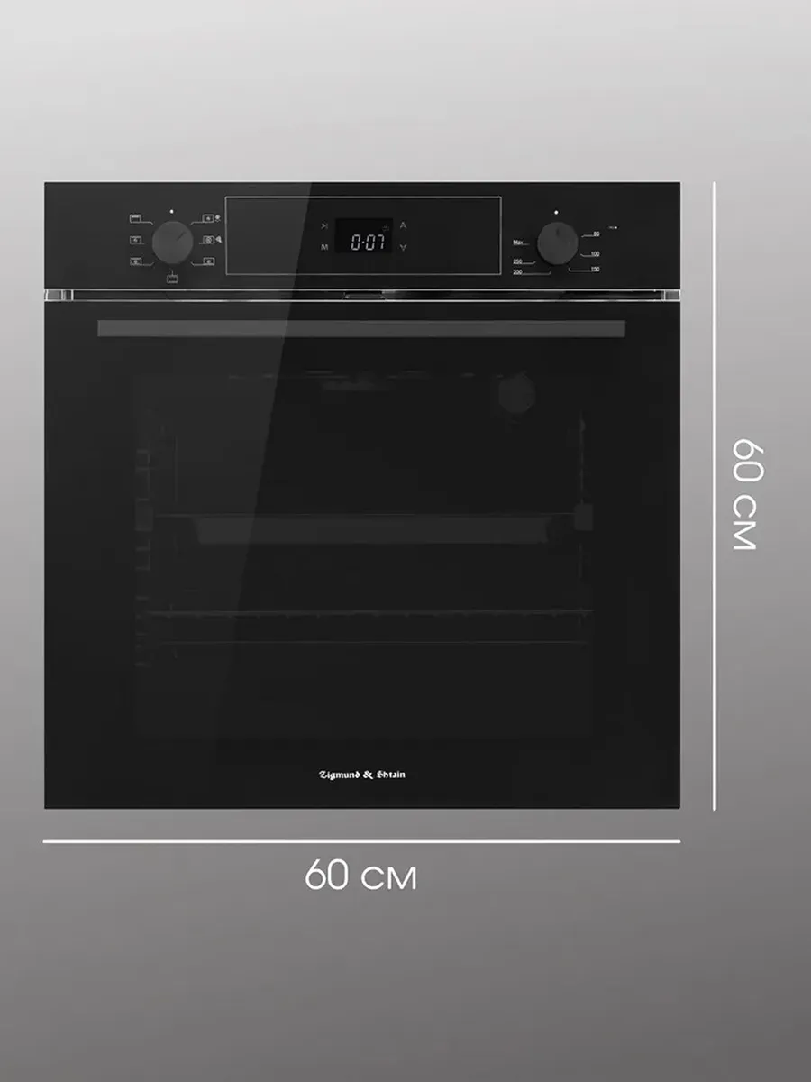 9 Духовой шкаф электрический Zigmund & Shtain E 158 B черный — изображение 1
