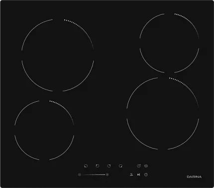 Электрическая варочная панель Darina 6P E323 B, Hi-Light, независимая, черный