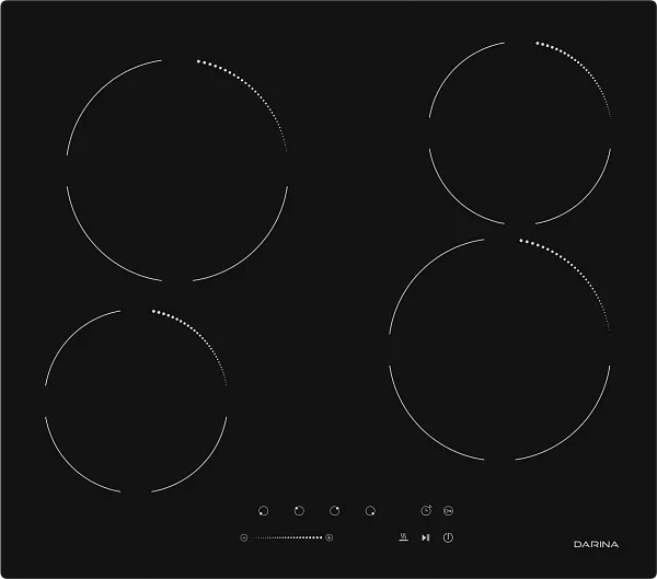 93yzkuer3j8ctk1o93bf7ju8uaxupwvk Электрическая варочная панель Darina 6P E323 B, Hi-Light, независимая, черный — изображение 1