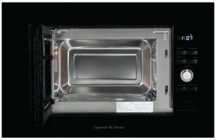 Встраиваемая микроволновая печь Zigmund & Shtain BMO 25 B черный, 20 л, 700 Вт, переключатели - поворотный механизм/кнопки